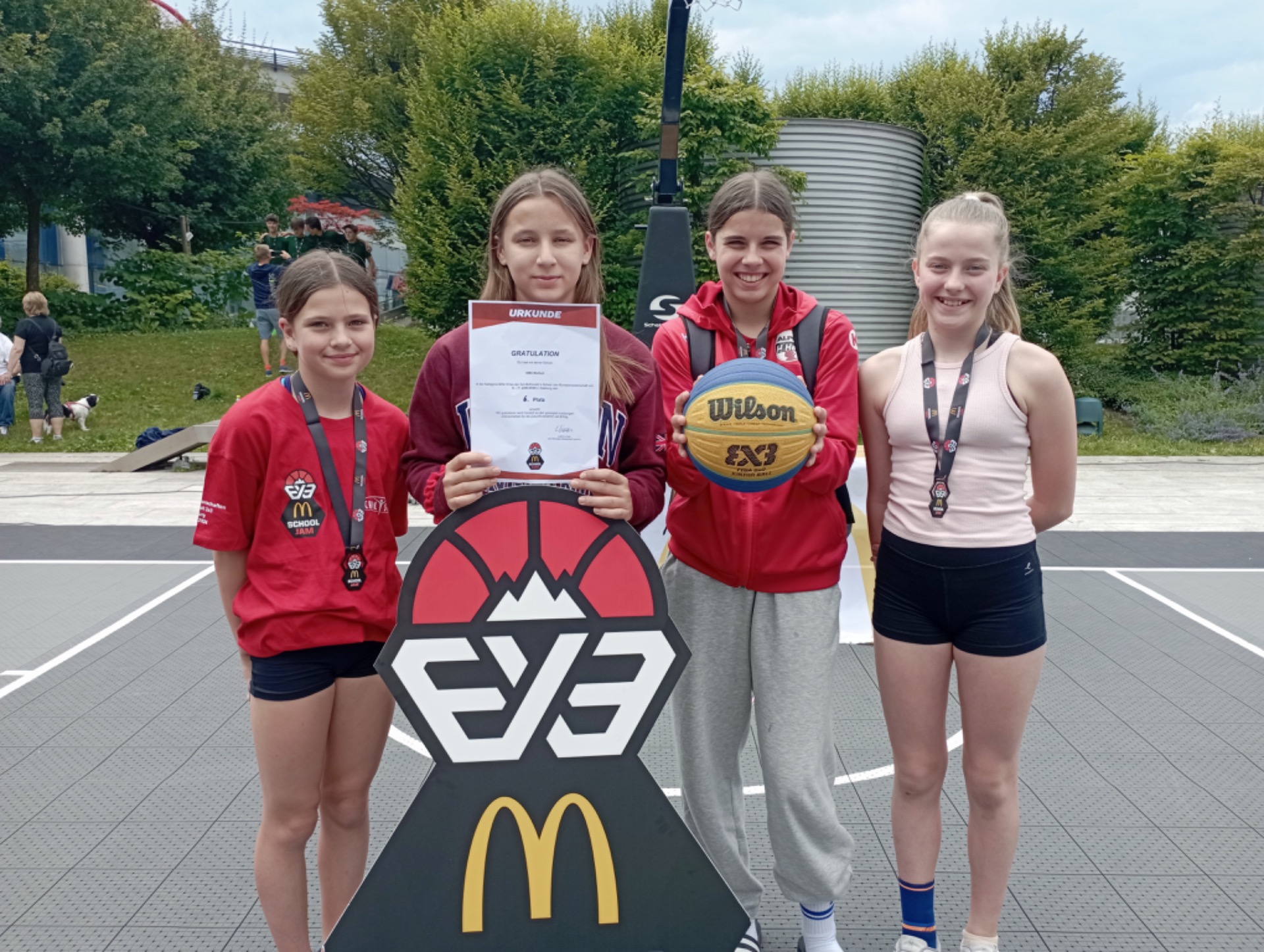6. Platz auf der 3×3 Basketball School Jam Bundesmeisterschaft