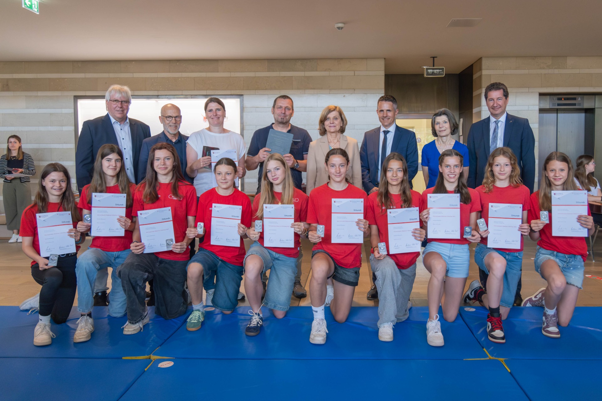 Ehrung für ausgezeichnete Leichtathletinnen
