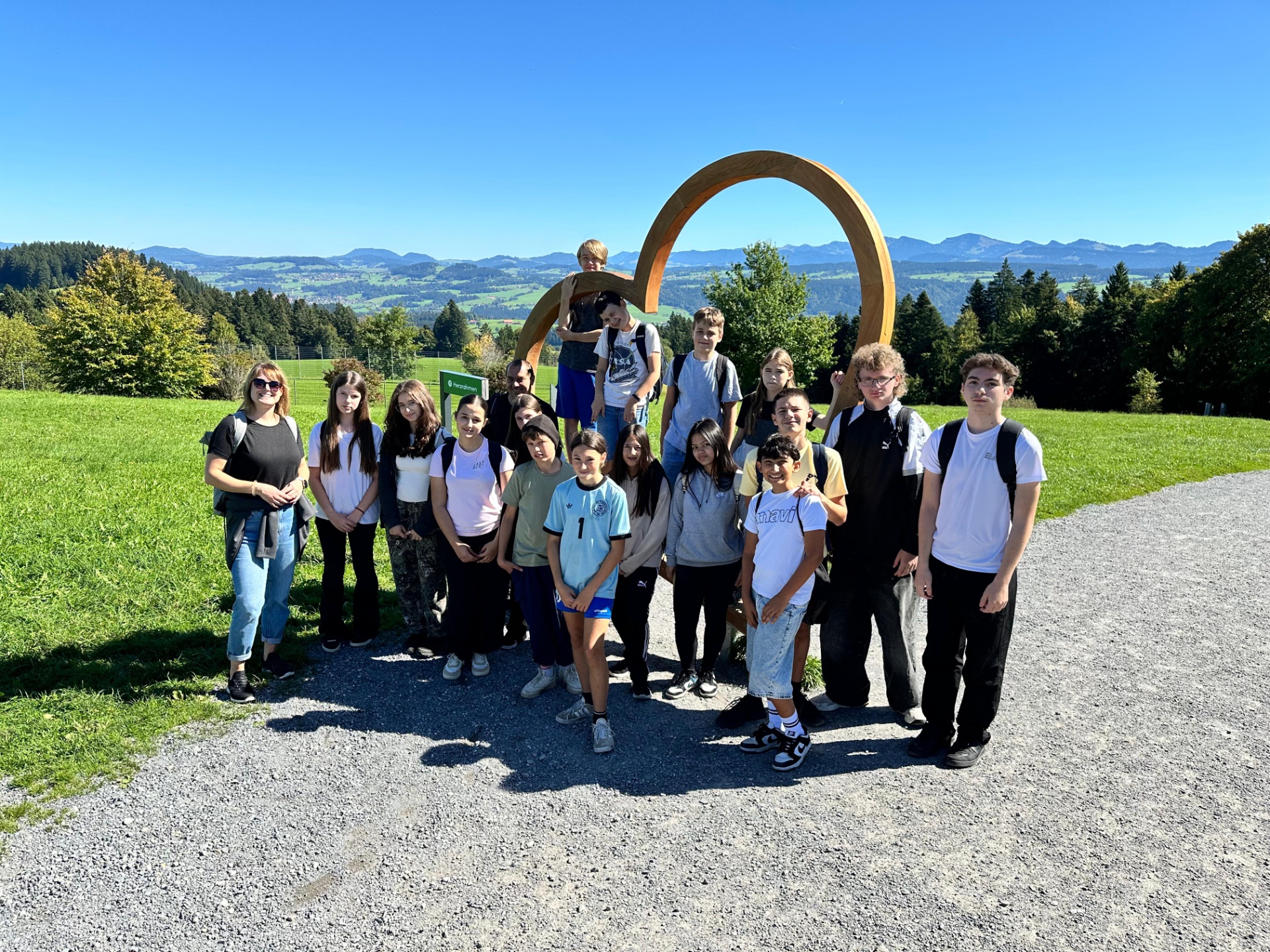 Sonnenschein pur und beste Stimmung in der 4d und 4e